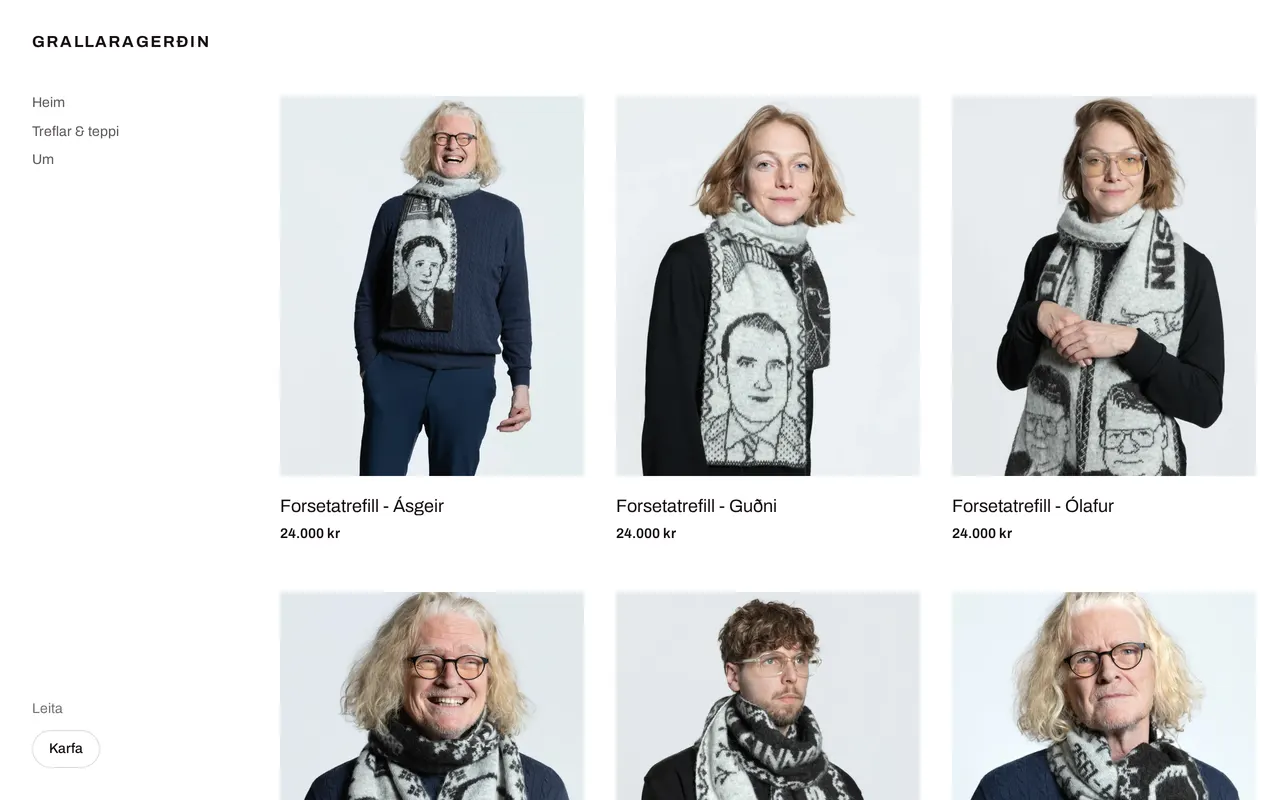 Grallaragerðin, an online shop on Kling